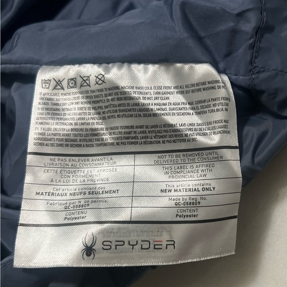 Spyder Boundless Faux Fur Long Puffer Coat Women’s Size Large - Picture 6 of 7